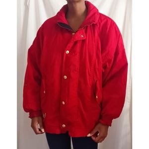 Vintage Descente Red Puffer Ski Jacket